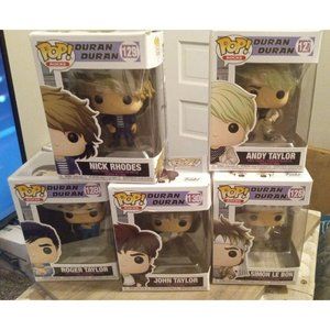 Funko Pop! ROCKS Duran Duran Simon Nick Roger Andy John FULL SET Vinyl Figures
